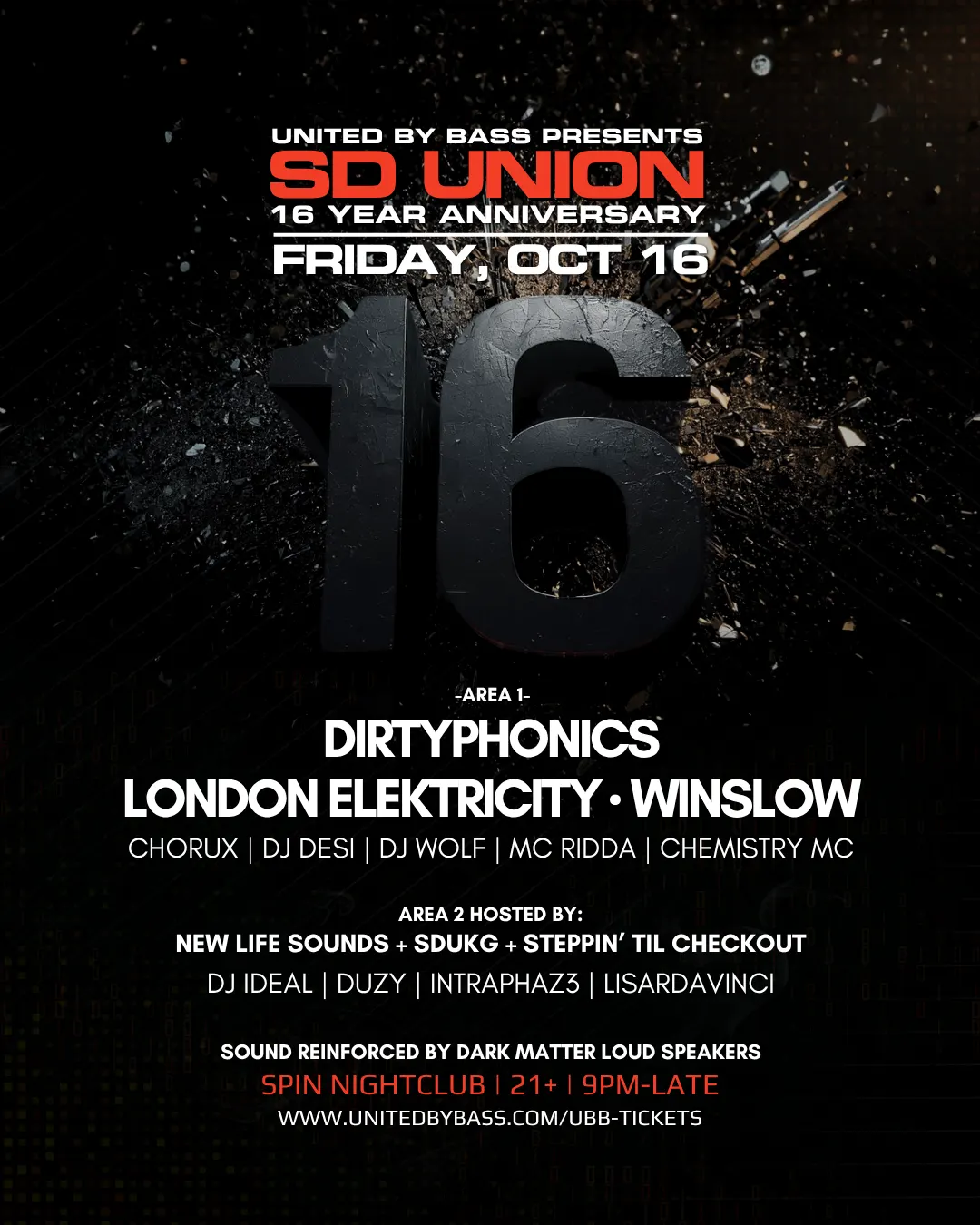 SD UNION 16 YR ANNIV