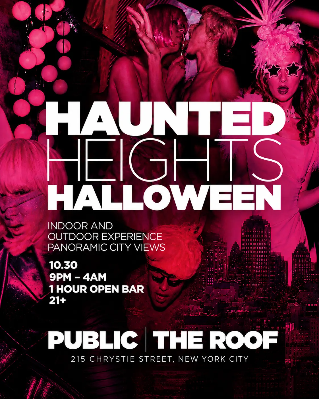 Haunted Heights Halloween: THE ROOF at PUBLIC Hotel 10/30