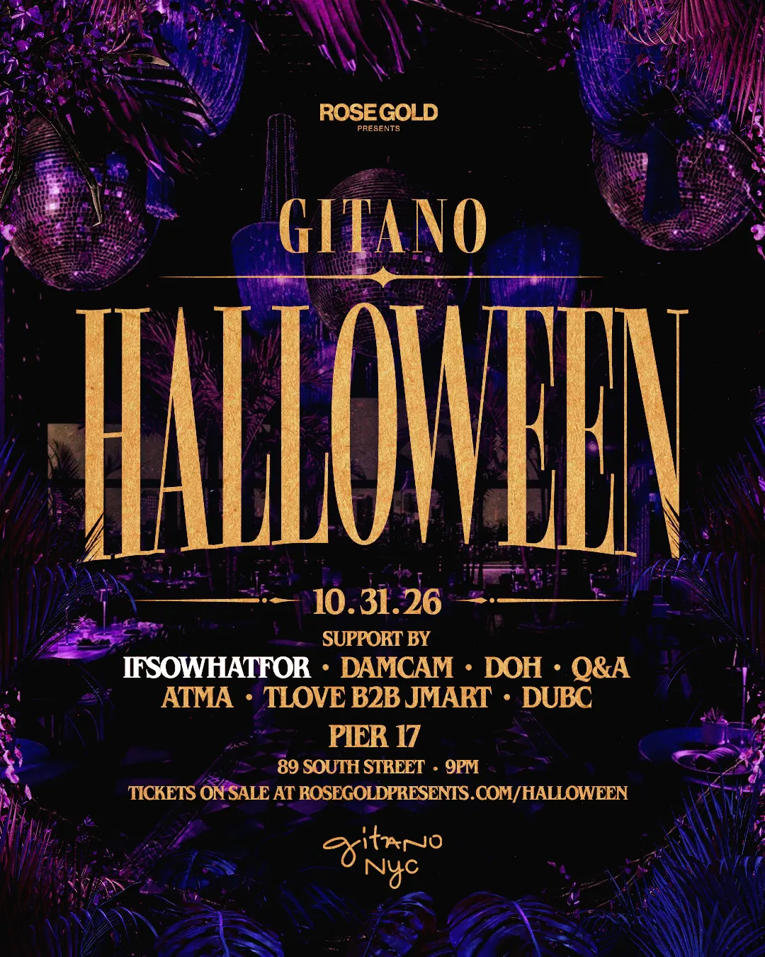 GITANO NYC Halloween: GITANO & Club Bohemia — Oct 31