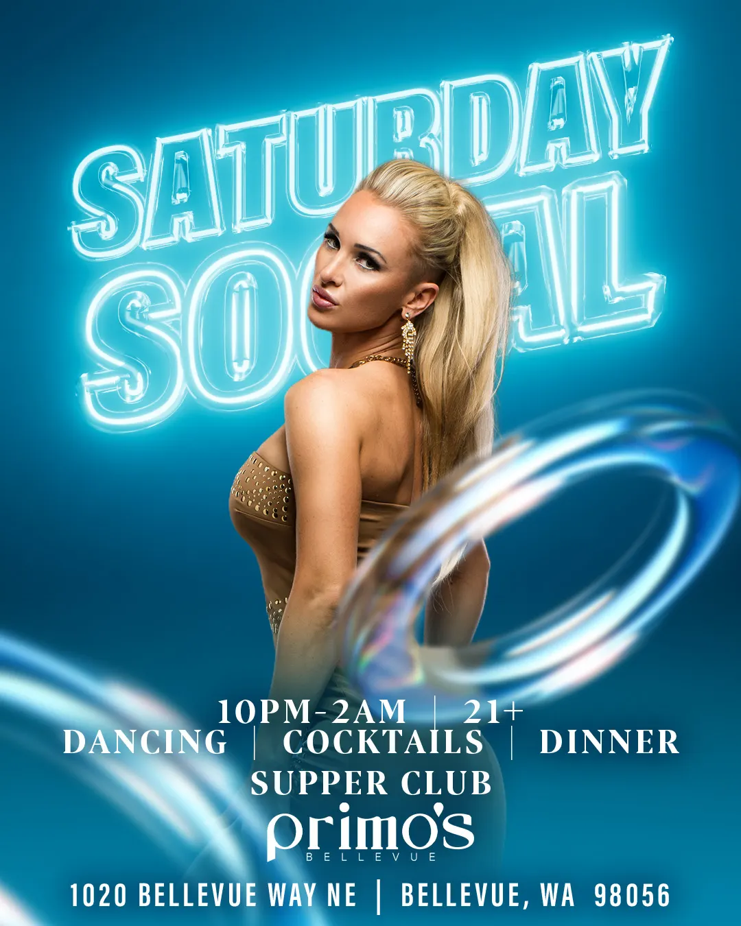 Saturday Socials at Primo’s Bellevue | Supper Club + Late Night