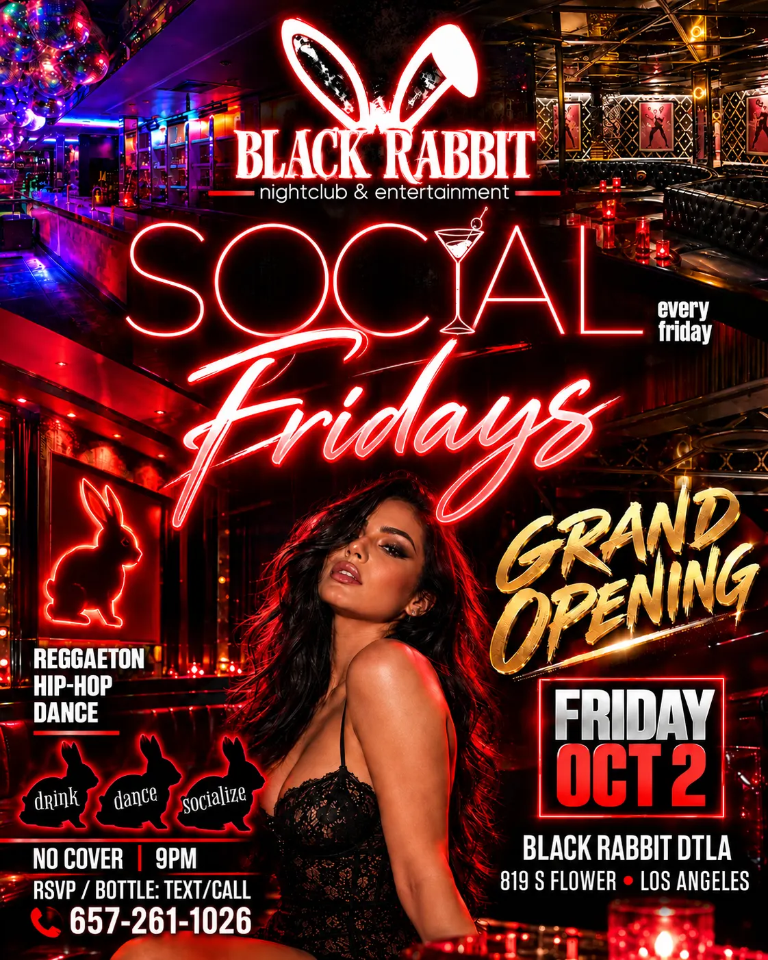 SOCIAL FRIDAYS @ BLACK RABBIT 🍸🐰