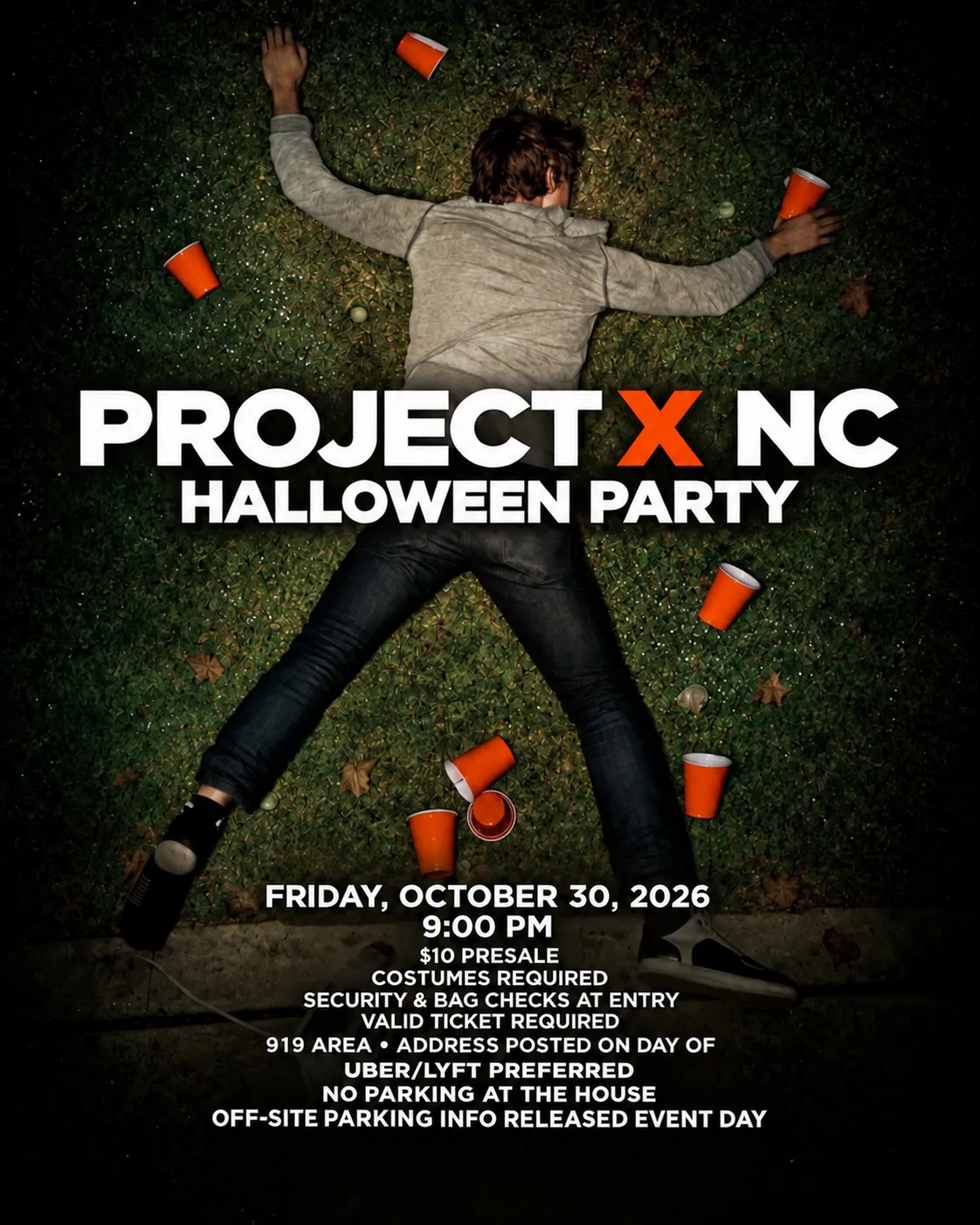 PROJECT X NC HALLOWEEN PARTY