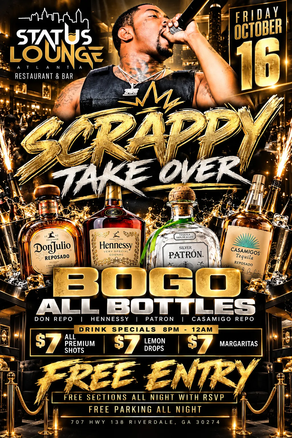 "LIL SCRAPPY" TAKES OVER $7 EVERYTHANG FRIDAYS FREE SECTIONS & ENTRY ALL NIGHT W/RSVP