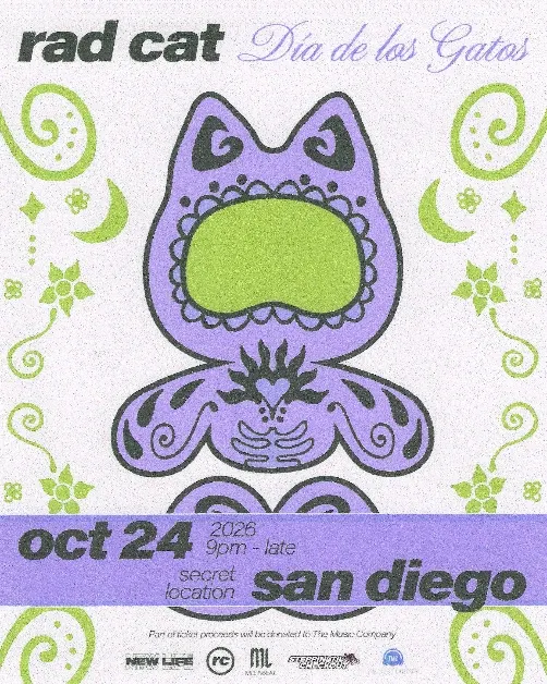 rad cat Dia de Los Gatos Pop Up (18/21+)
