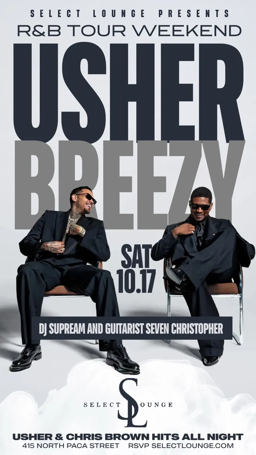 Usher Breezy Experience at Select Lounge