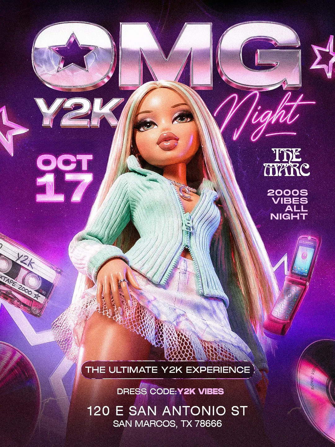 OMG Y2K Night | Thursday Oct 17th | The Marc | San Marcos, TX