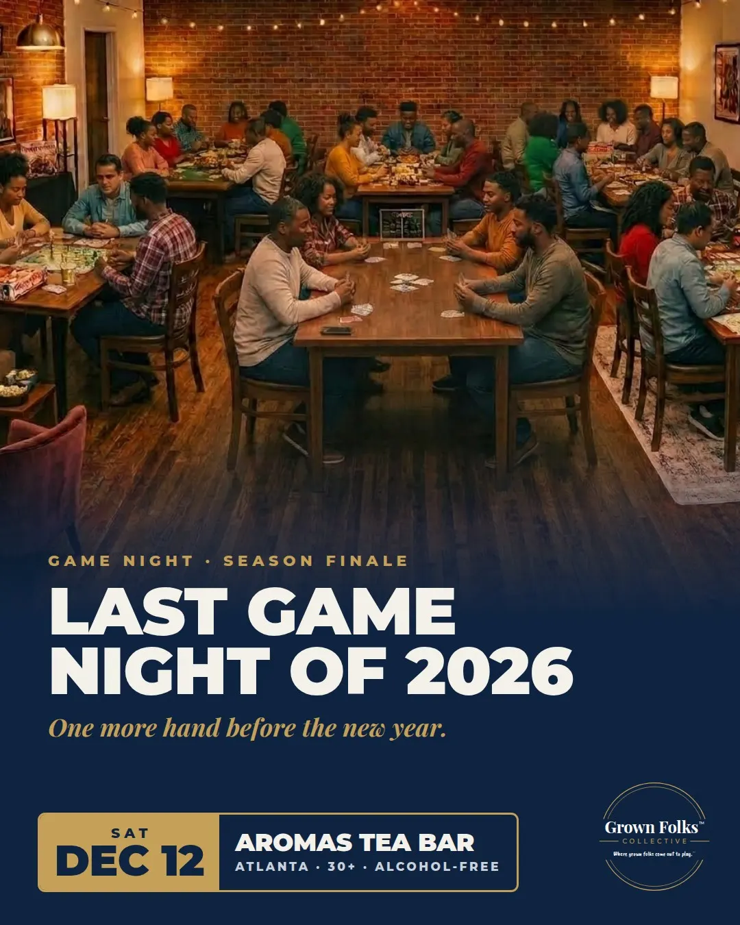 Grown Folks Game Night: Last Game Night of 2026 (30+)