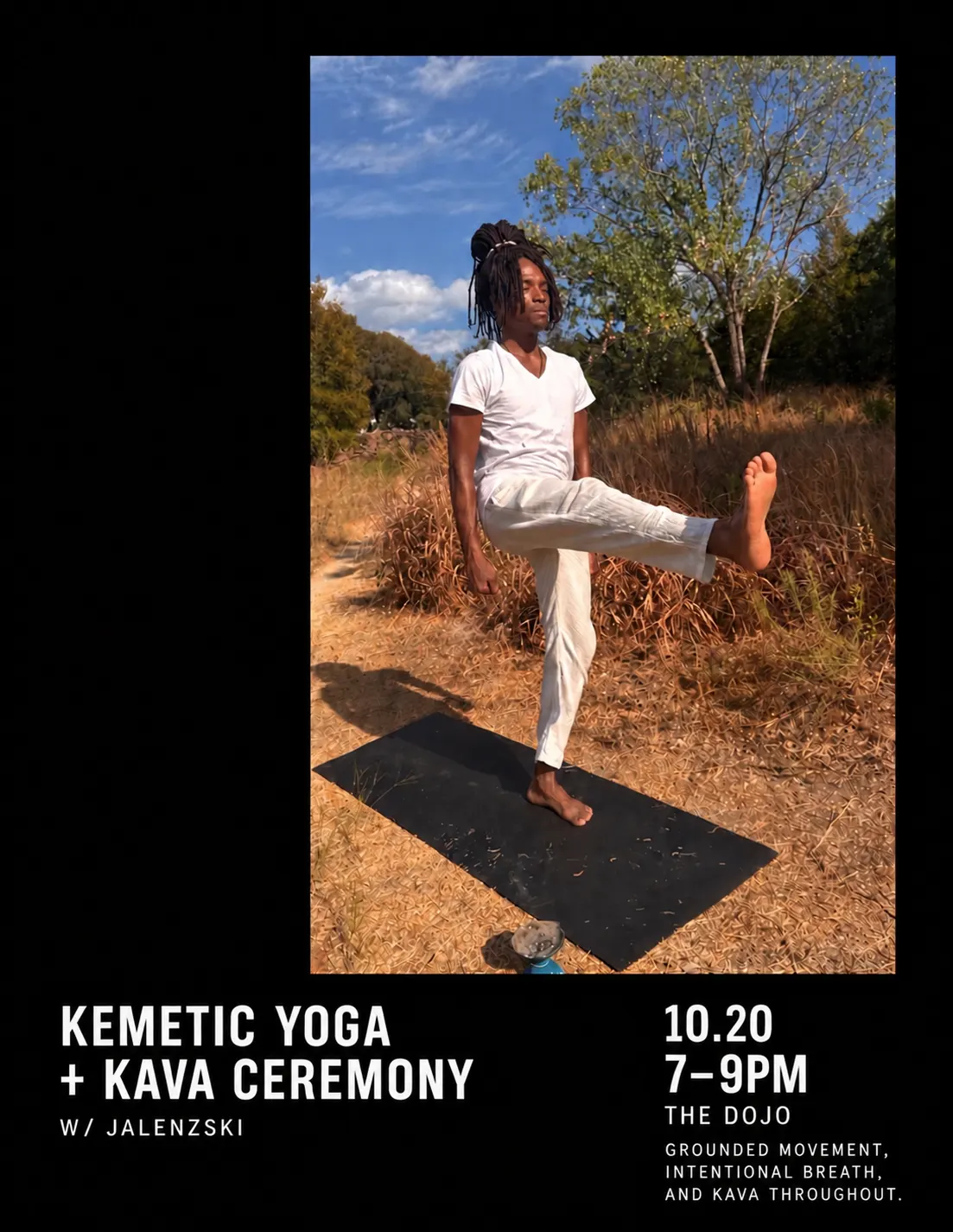 Kemetic Yoga + Kava experience w | Jalenzski