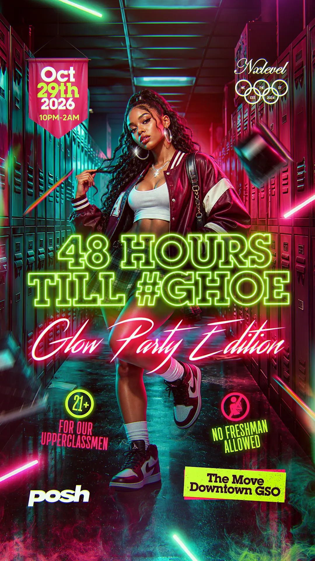 Nxlevel x DreamTeam presents "48 Hours to #GHOE - Glow Edition" - 21+ To Party