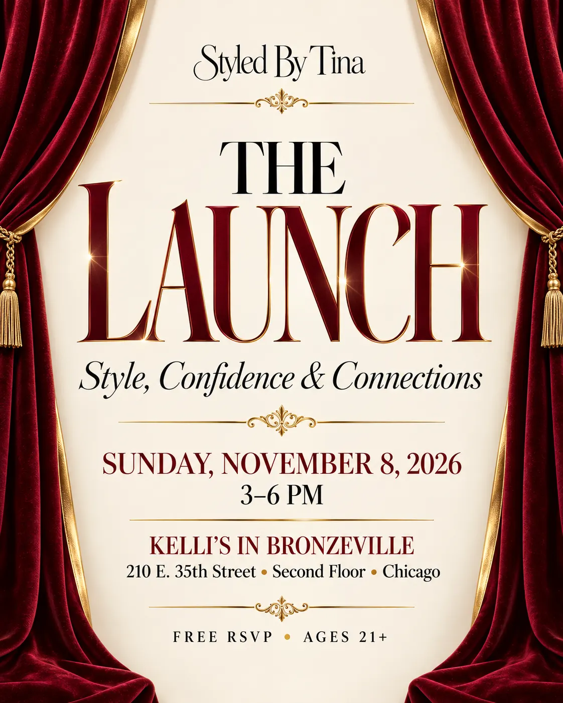 Styled By Tina: The Launch | Style, Confidence & Connections