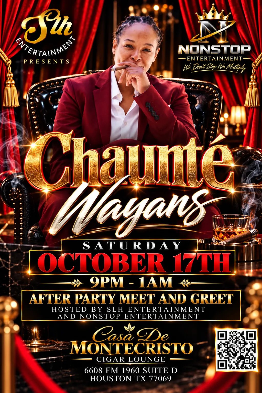 CHAUNTÉ WAYANS... "Apparently, I'm Grown" Comedy Tour VIP after party!