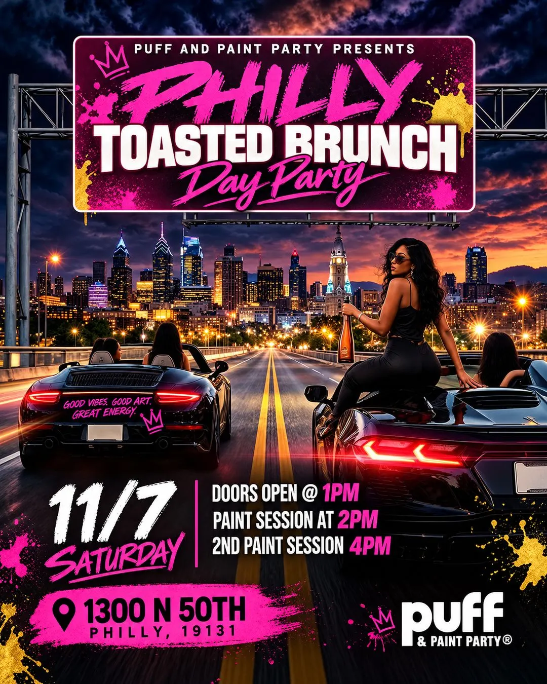 11/7 PHILLY "Toasted Brunch" Day Party By: Puff & Paint Party