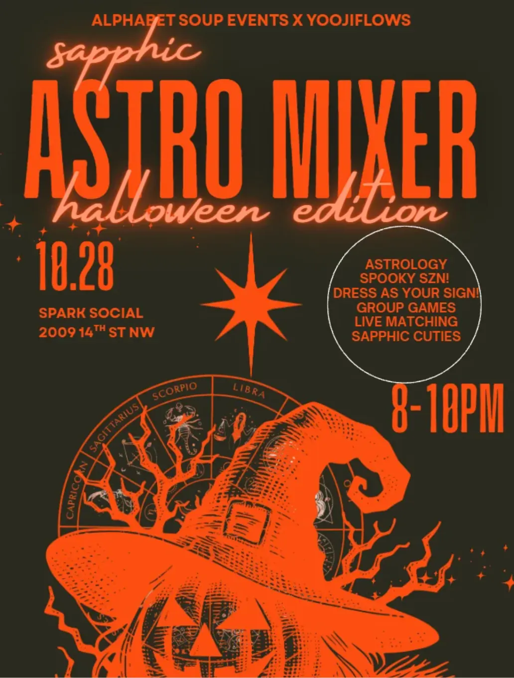 Spooky Sapphic Astro Mixer at Spark Social