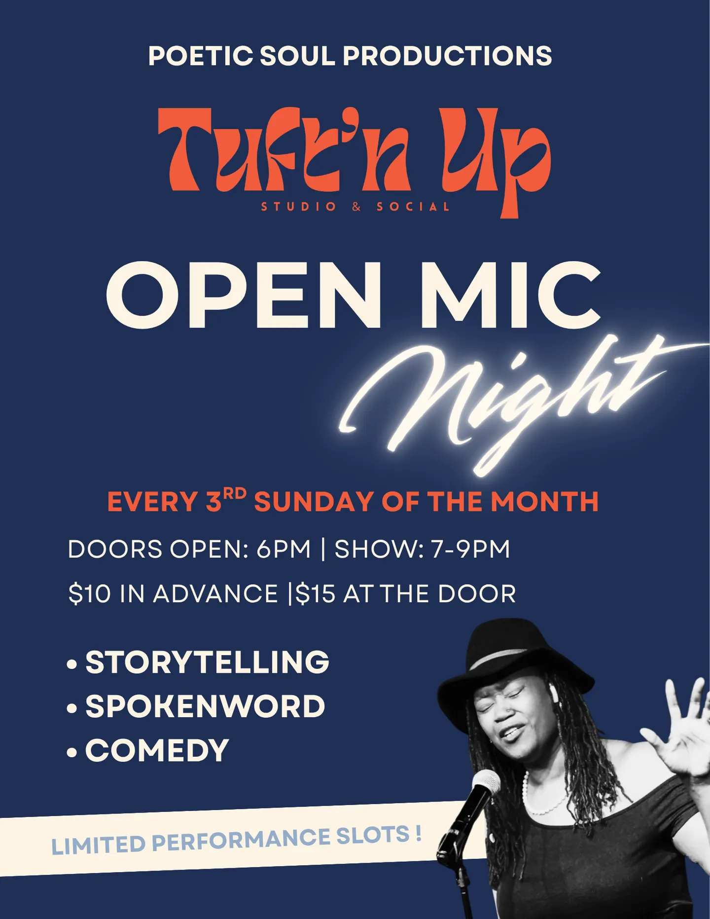 Poetic Soul Productions & Tuft'n Up: Open Mic