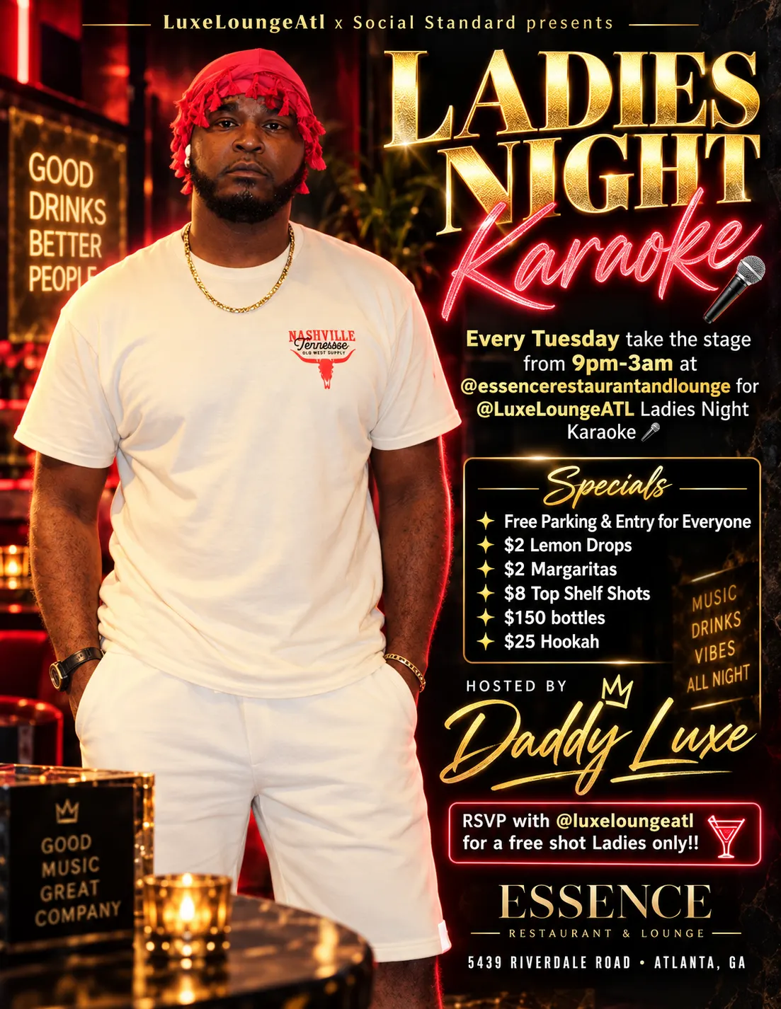 Ladies Night Karaoke presented by Luxe