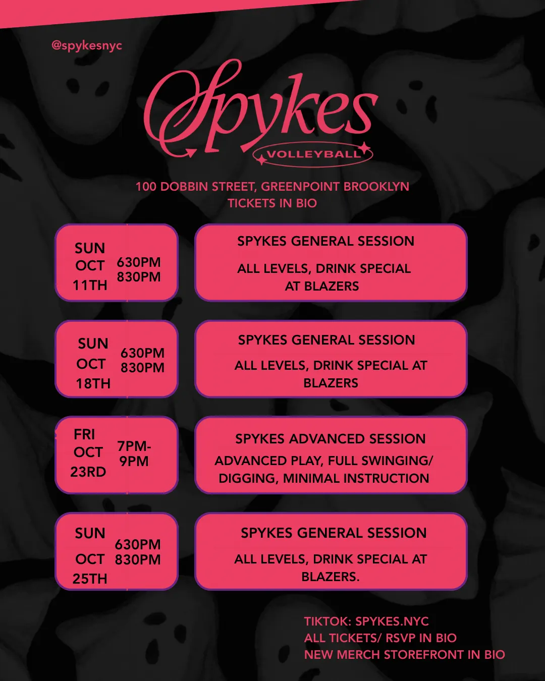 10/23 SPYKES ADVANCED VOLLEYBALL
