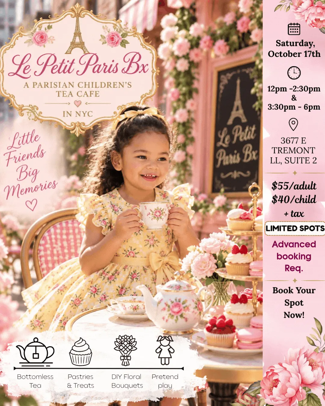 Tea & Play Oct. 17th - 12pm - 2:30pm