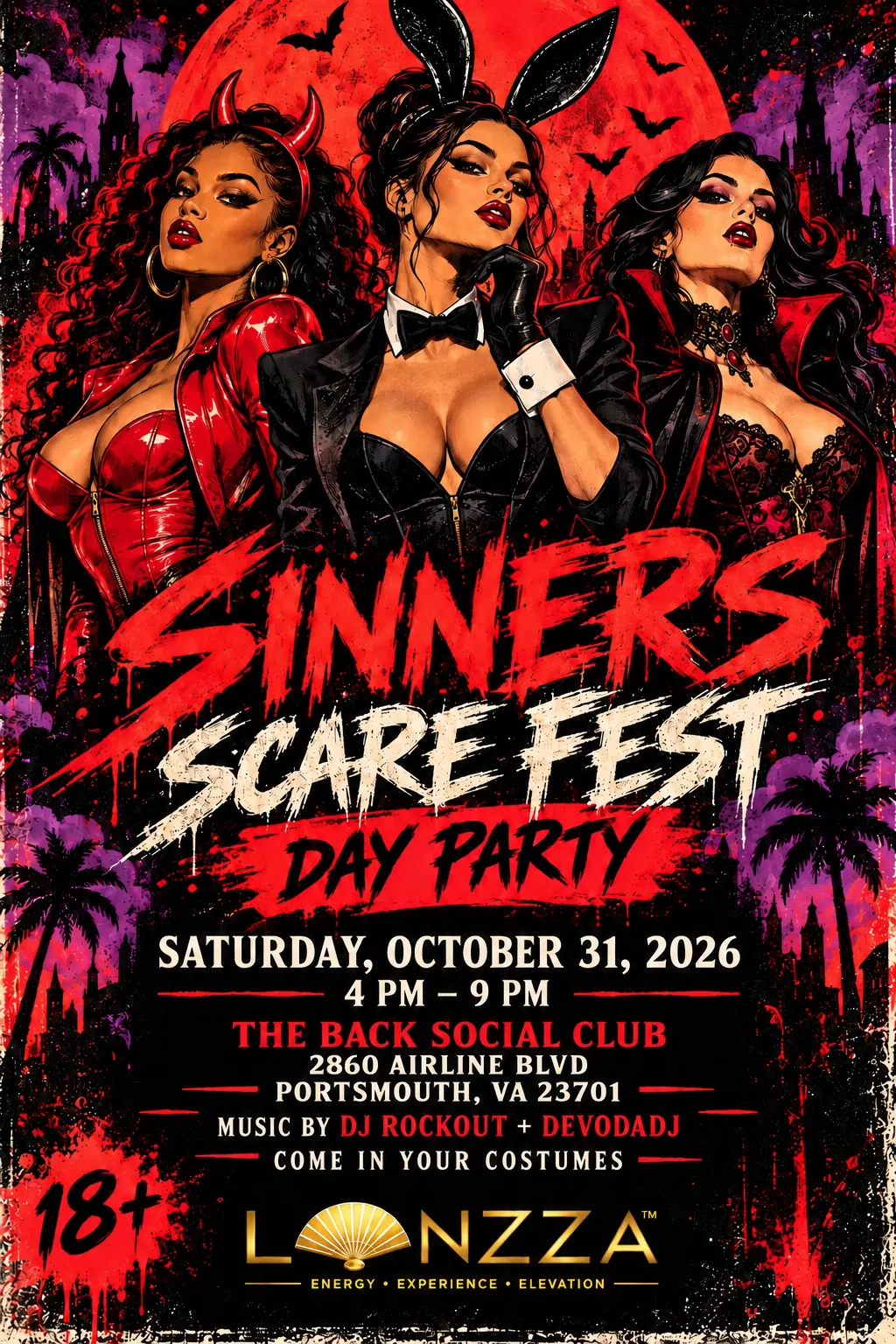 SINNERS SCARE FEST DAY PARTY