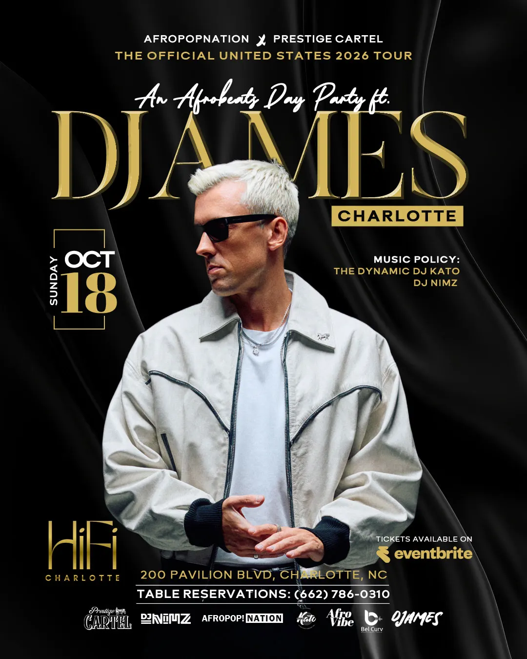 DJames Live in Charlotte – An Afrobeats Day Party