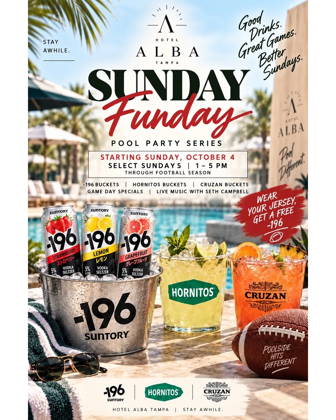 SUNDAY FUNDAY AT HOTEL ALBA TAMPA!