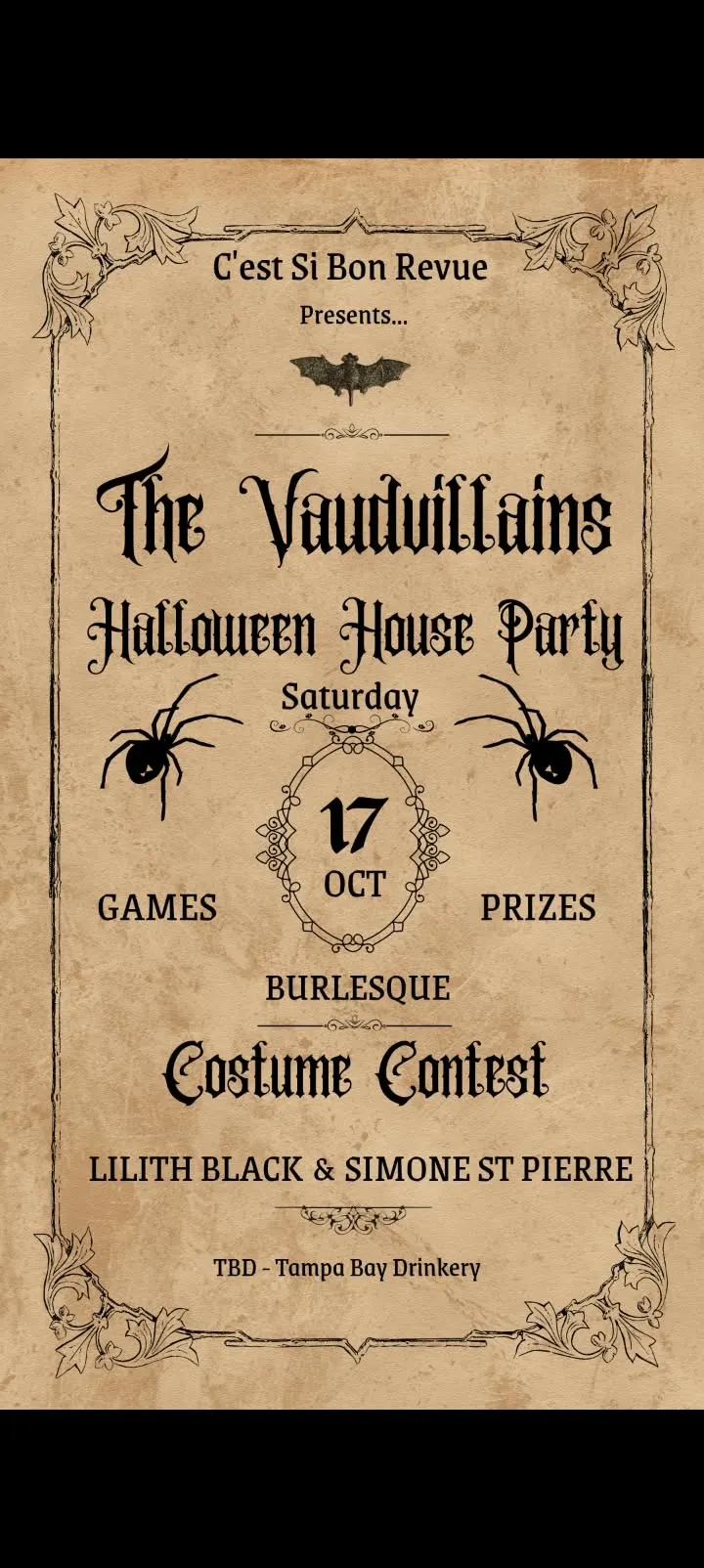 The Vaudvillain's Halloween House Party