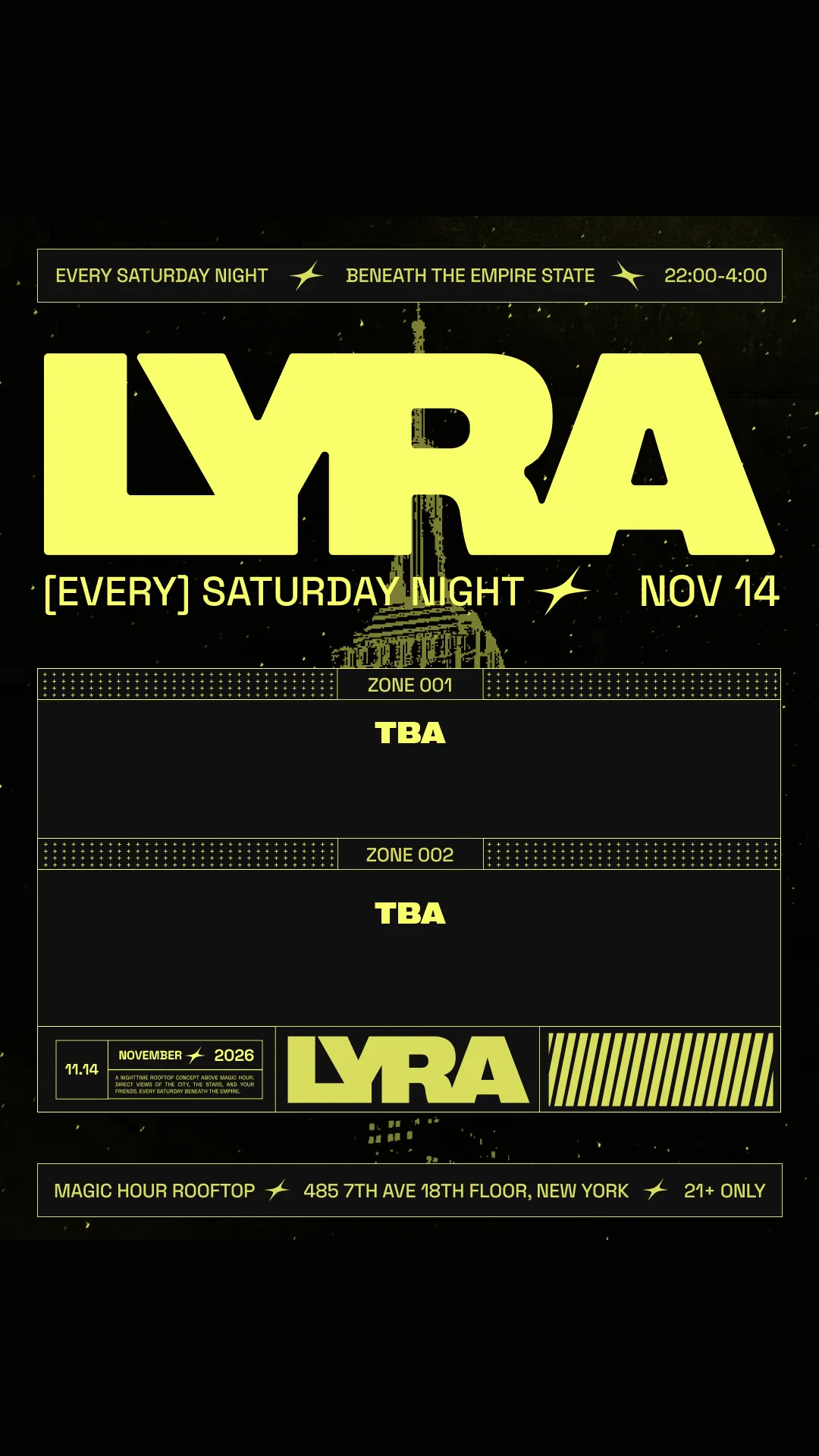 Lyra Rooftop Party 11.14.26