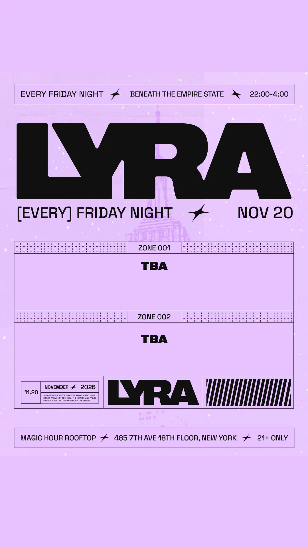 Lyra Rooftop Party 11.20.26