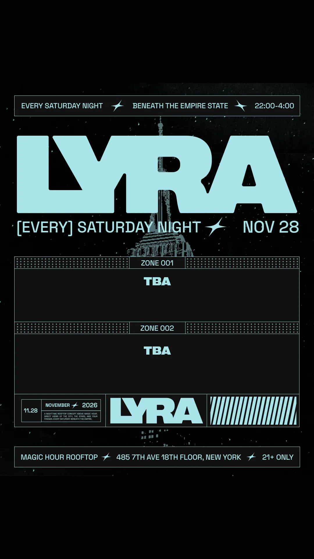 Lyra Rooftop Party 11.28.26