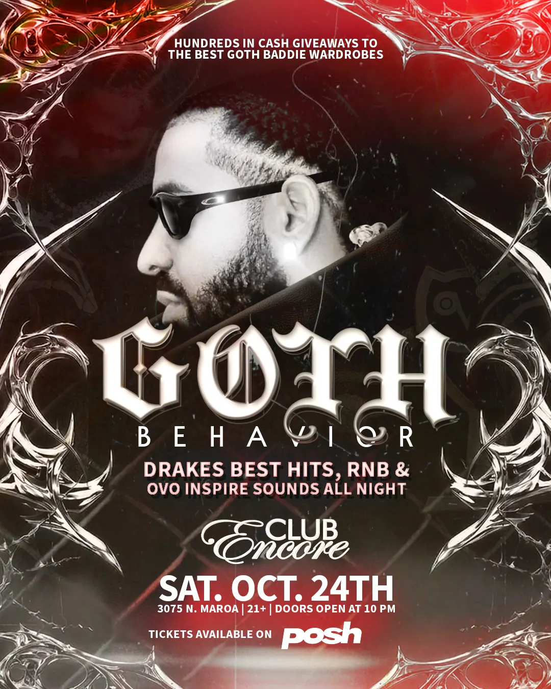 GOTH BEHAVIOR: A GOTH THEMED DRAKE NIGHT @ Club Encore Fresno 21&Over
