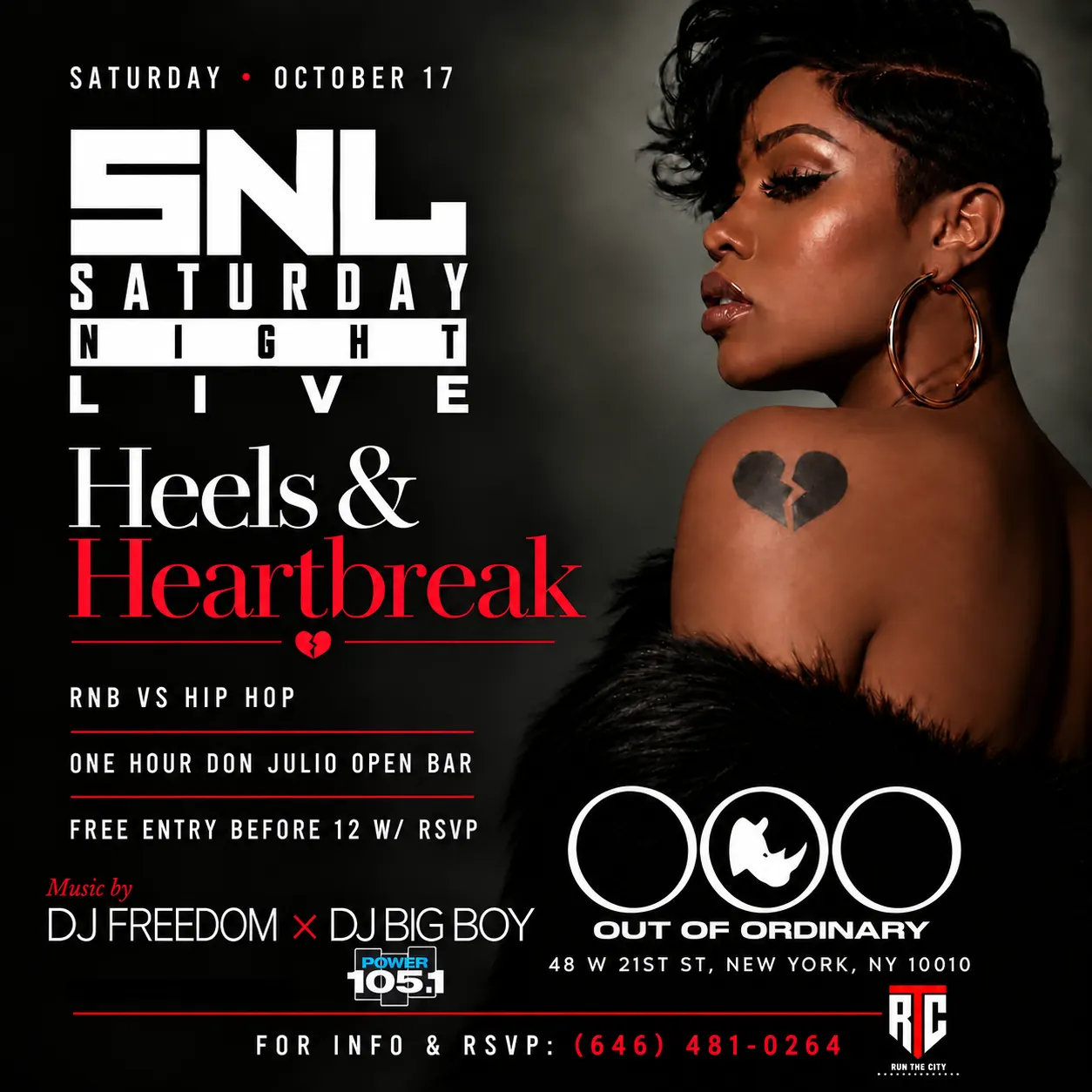 Saturday Night Live at OOO: Heels & Heartbreak - Free Entry with RSVP