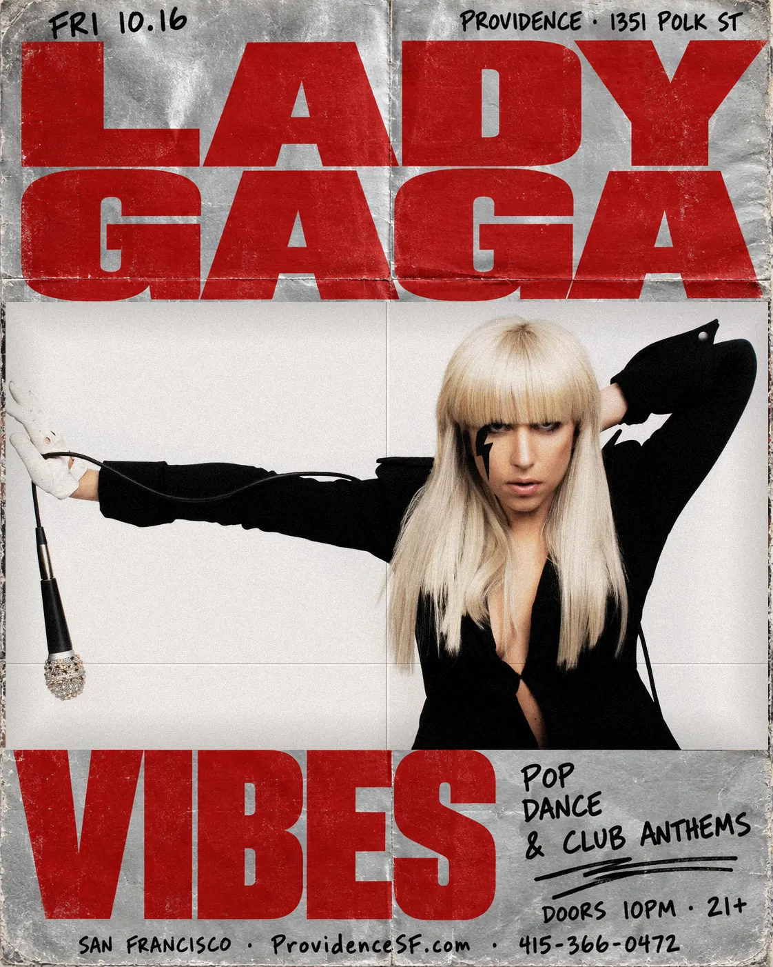 Lady Gaga Vibes | Fri Oct 16 | Providence SF