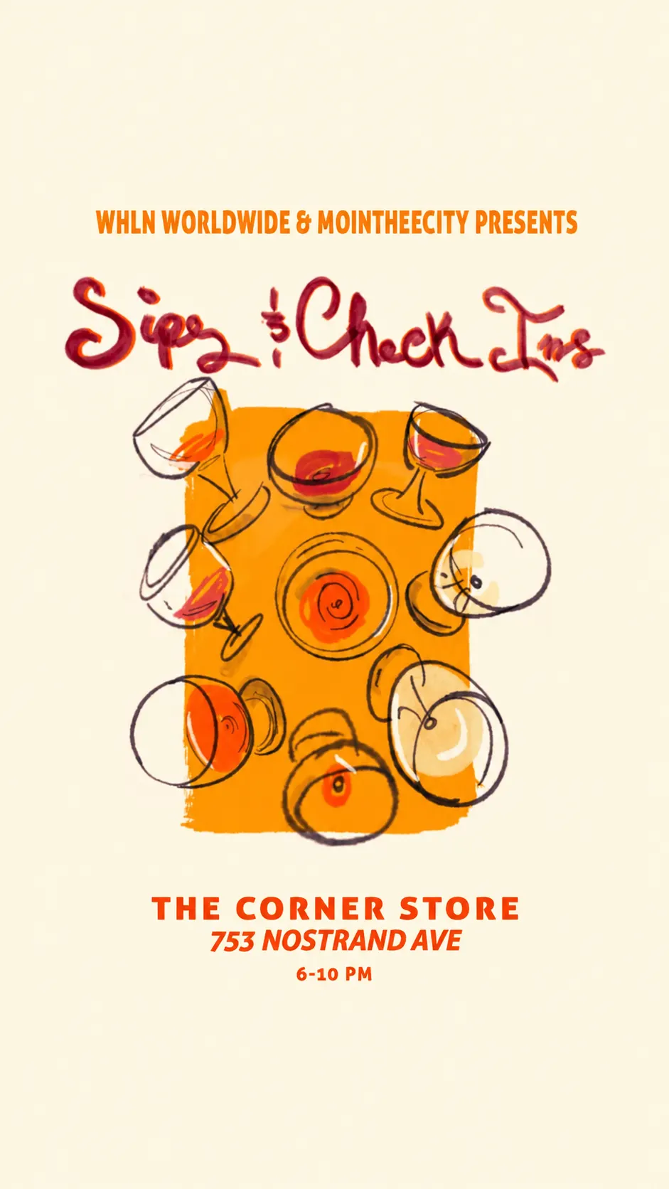 SIPS & CHECKS INS