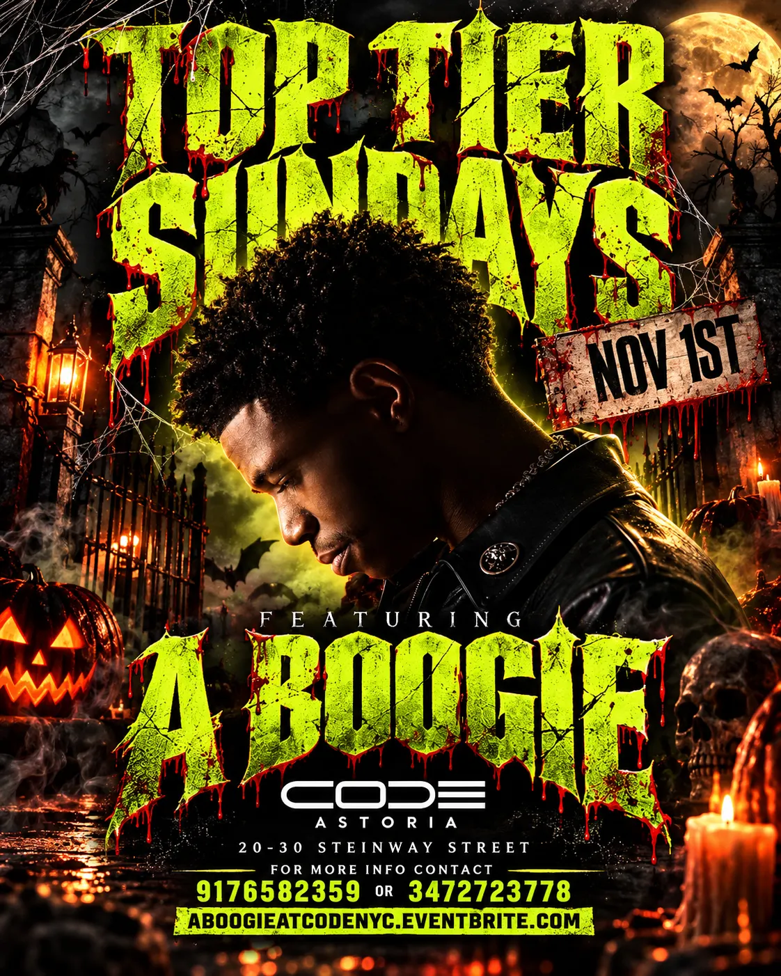 A Boogie Ft Top Tier Sunday Halloween Party @ CODE Astoria