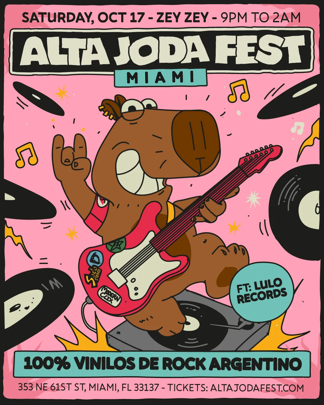 Alta Joda Fest: 100% Vinilos de Rock Argentino en La Casita de ZeyZey
