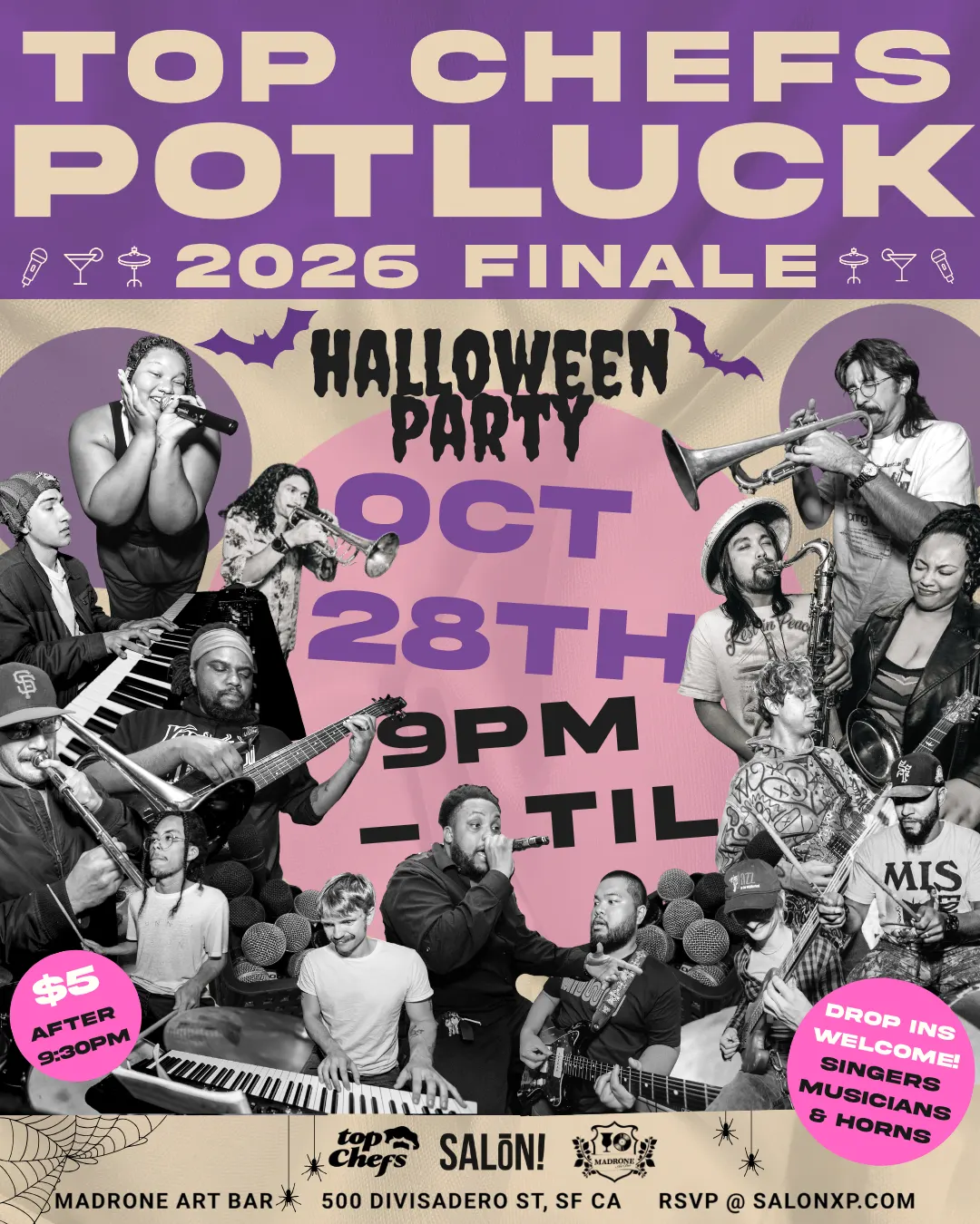 The “Top Chefs” Potluck: Halloween Party (Madrone Art Bar)