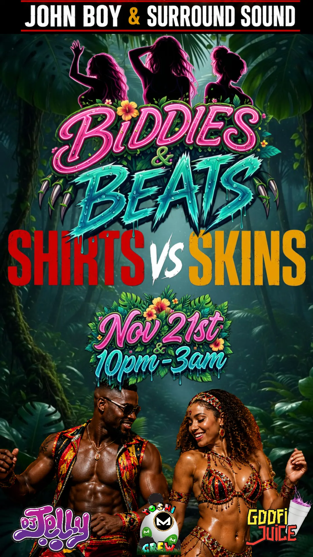 Biddies & Beats Shirts Vs Skins