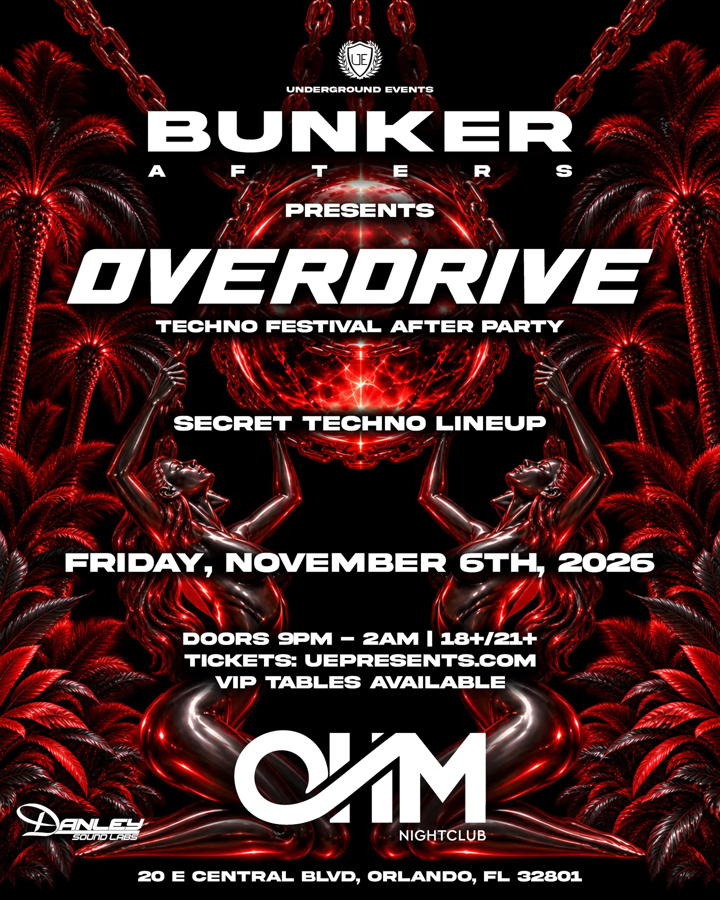 Bunker Festival Afters at OHM Nightclub | Techno Festival After Party | Day 1 | Friday, Nov 6th