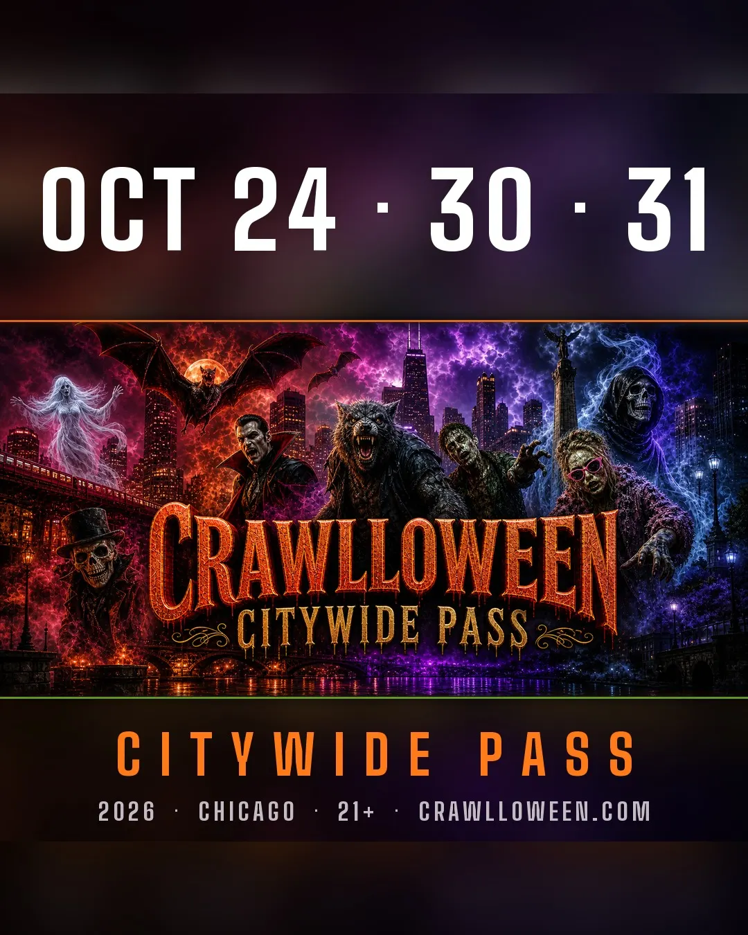3RD ANNUAL CRAWLLOWEEN: Citywide Pass