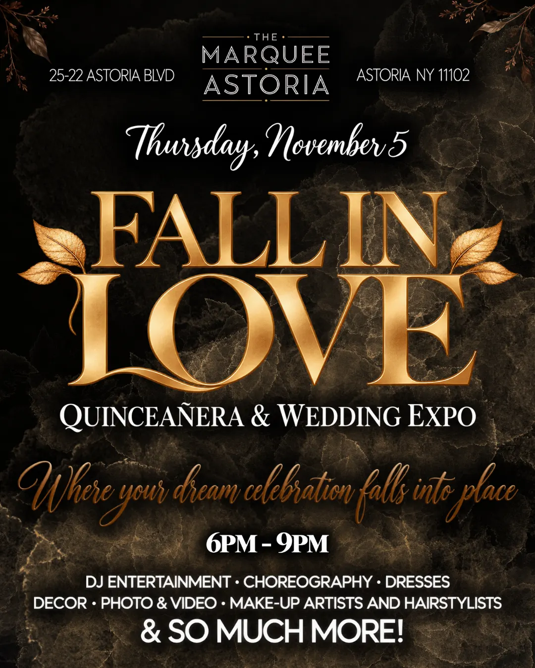 FALL IN LOVE - Quinceañera & Wedding Expo 🍂✨