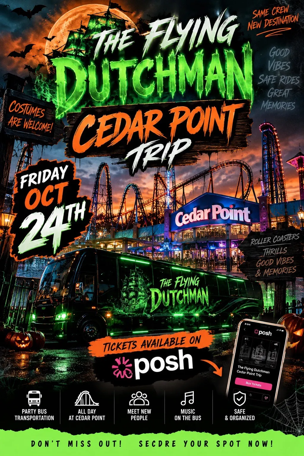 The Flying Dutchman Halloween Bus