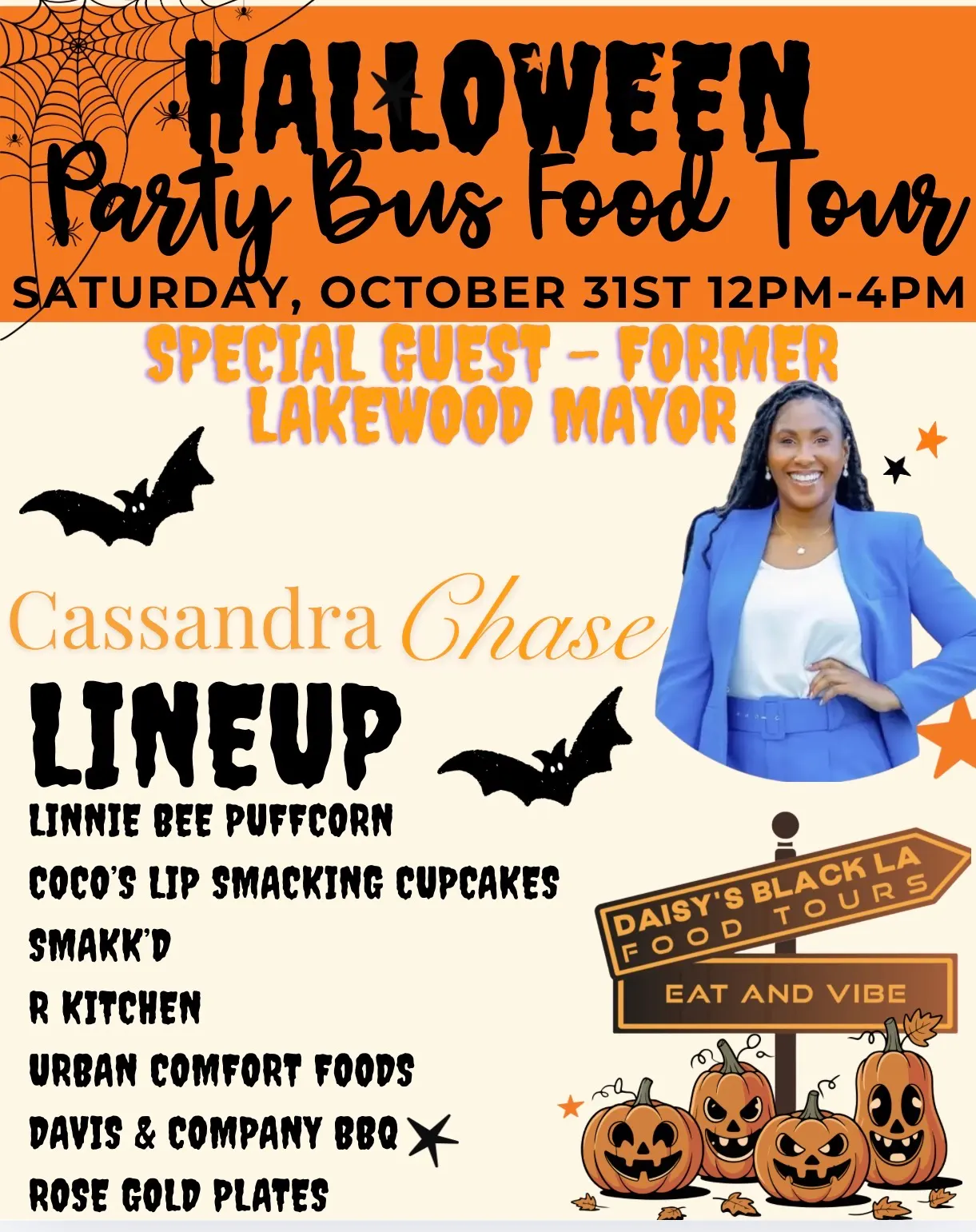 Halloween Party Bus Food Tour