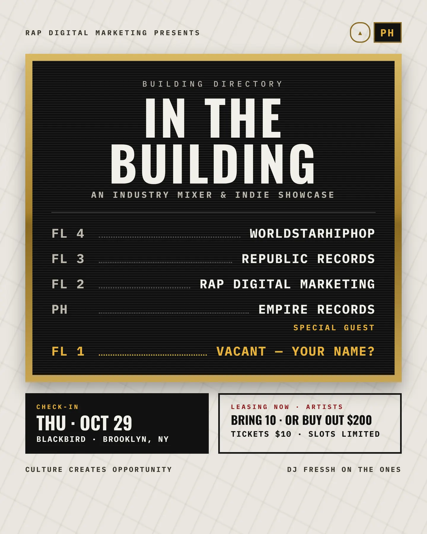 In The Building — An Industry Mixer & Indie Event