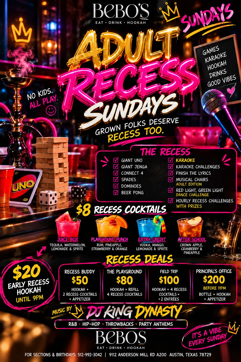 Adult Recess Sunday's