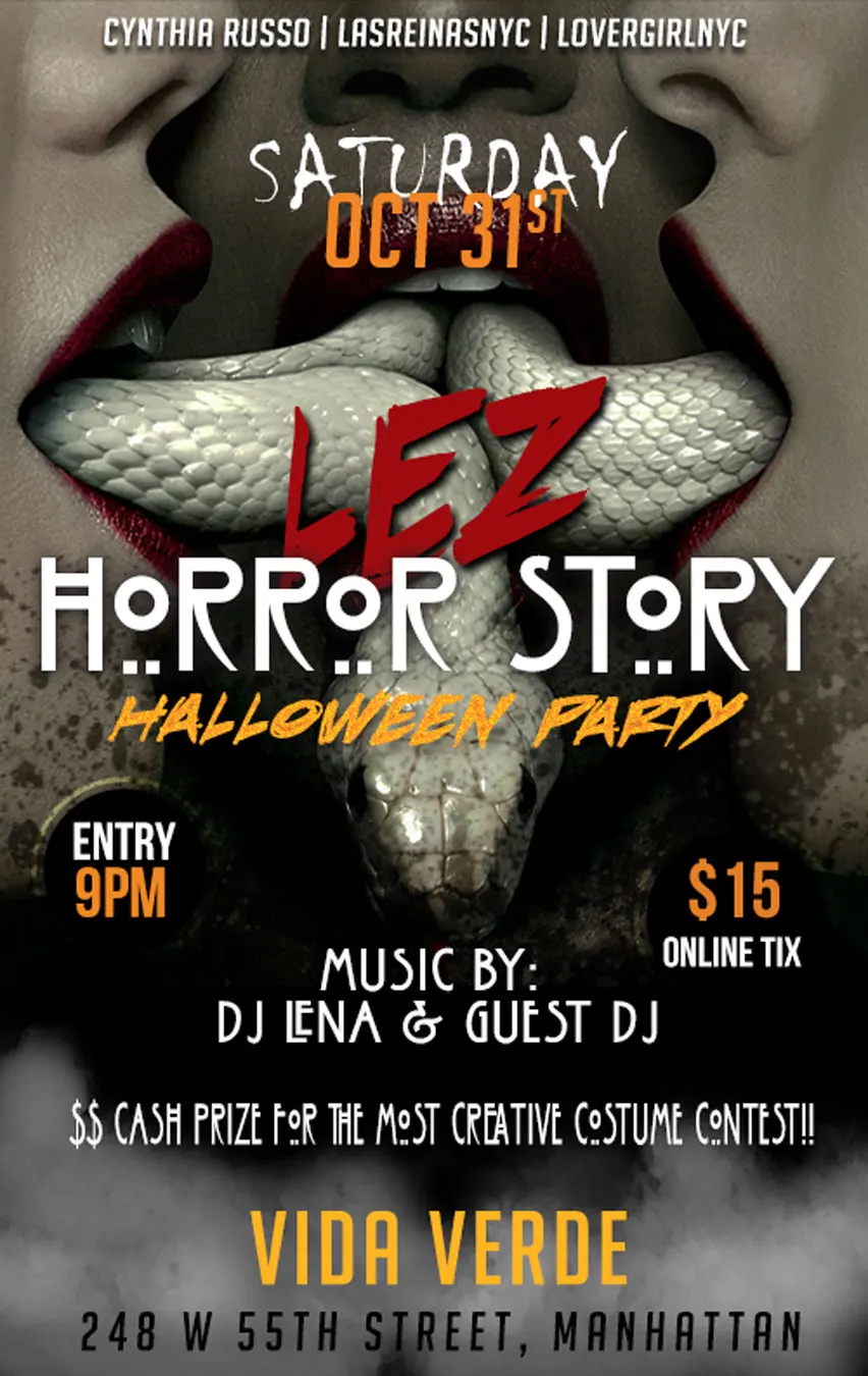 LEZ HORROR STORY COSTUME PARTY