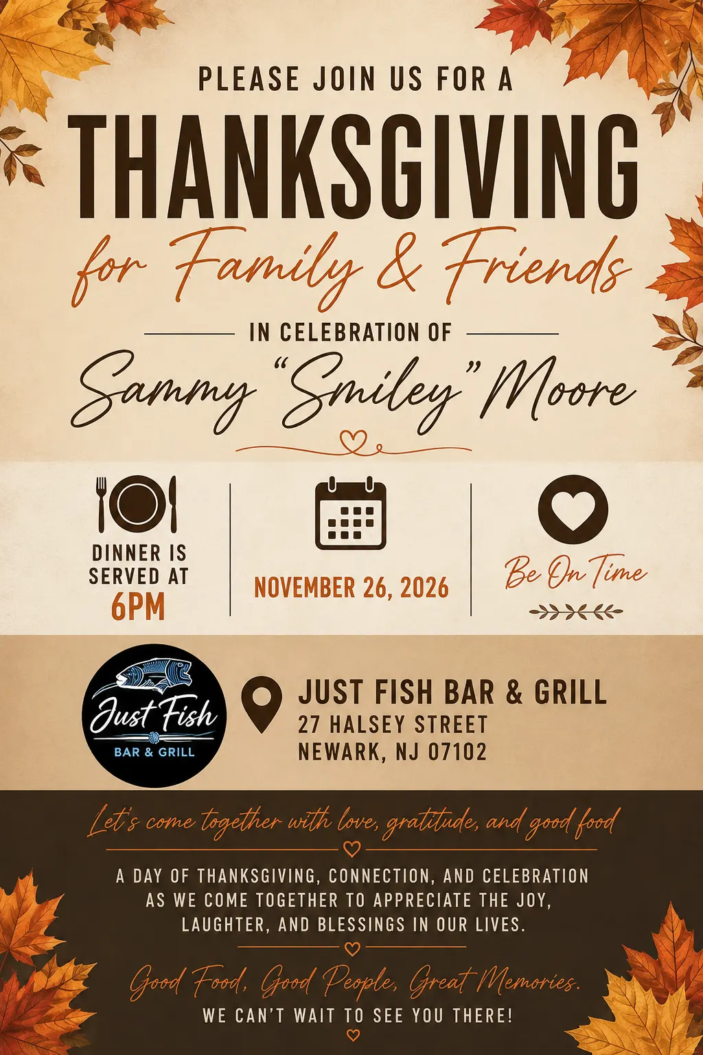 ๐ Thanksgiving Celebration ๐