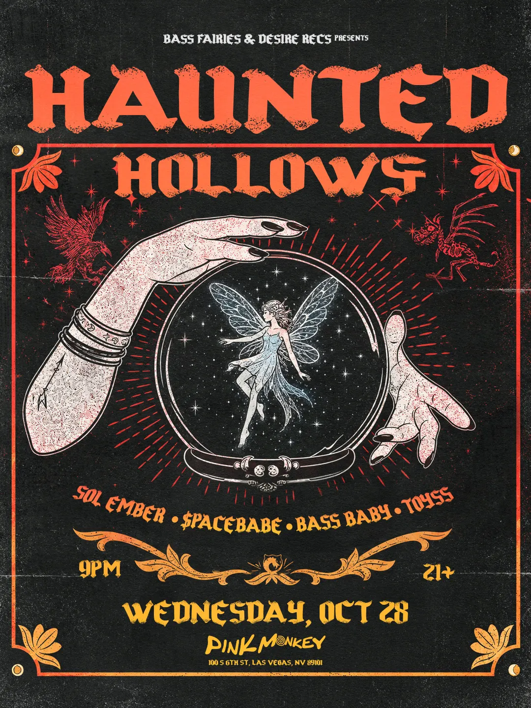 BASS FAIRIES X DESIRE RECS PRESENTS: HAUNTED HOLLOWS