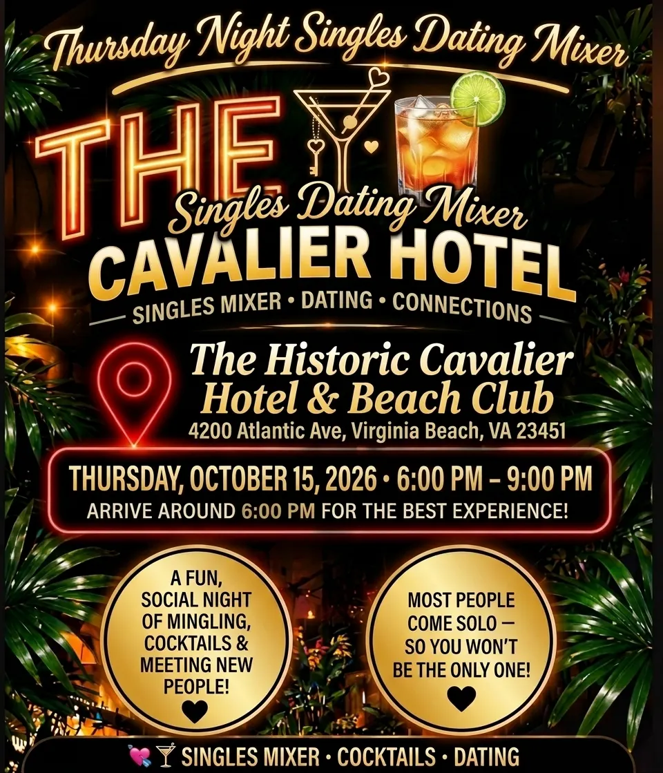 Thursday Night Singles Dating Mixer at The Cavalier Hotel