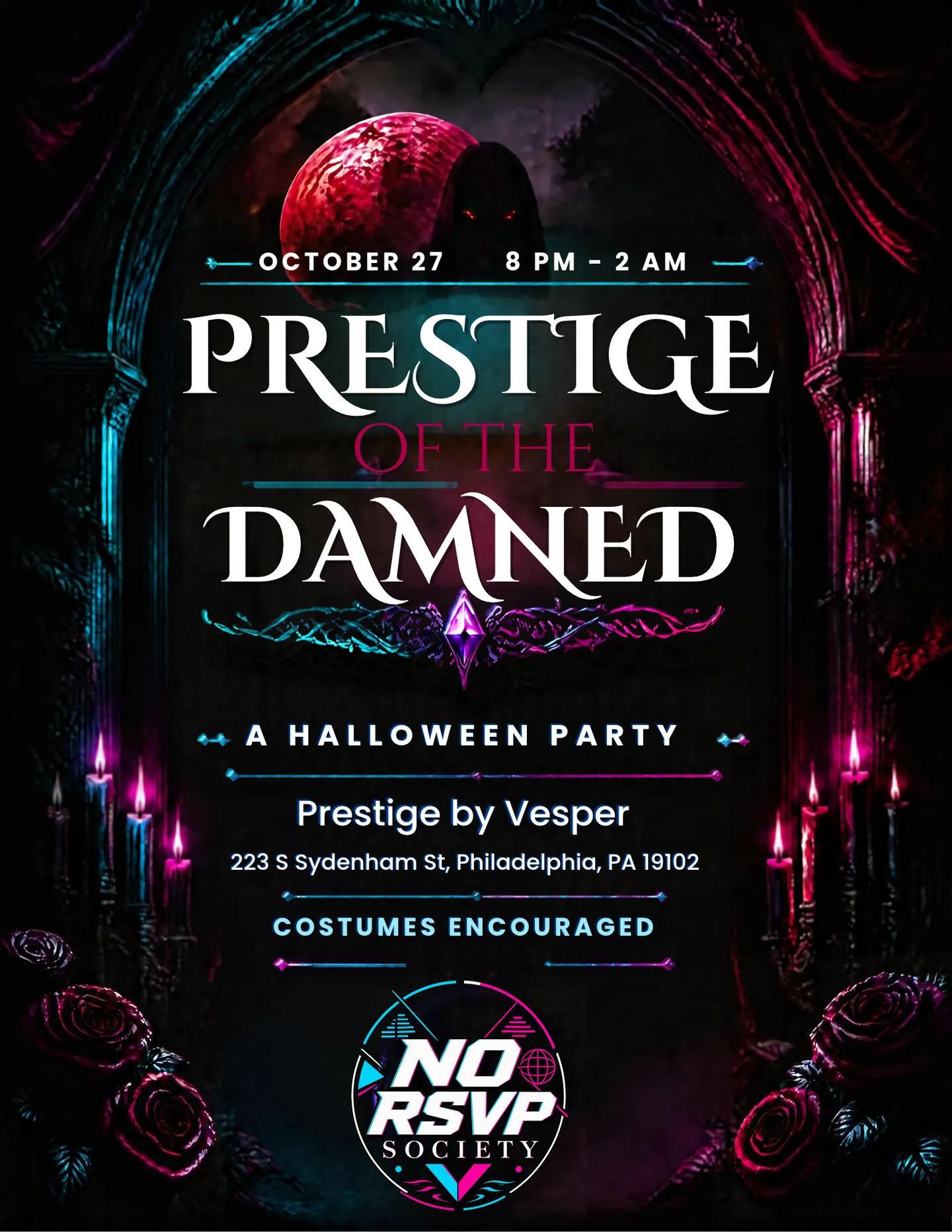 PRESTIGE OF THE DAMNED HALLOWEEN PARTY