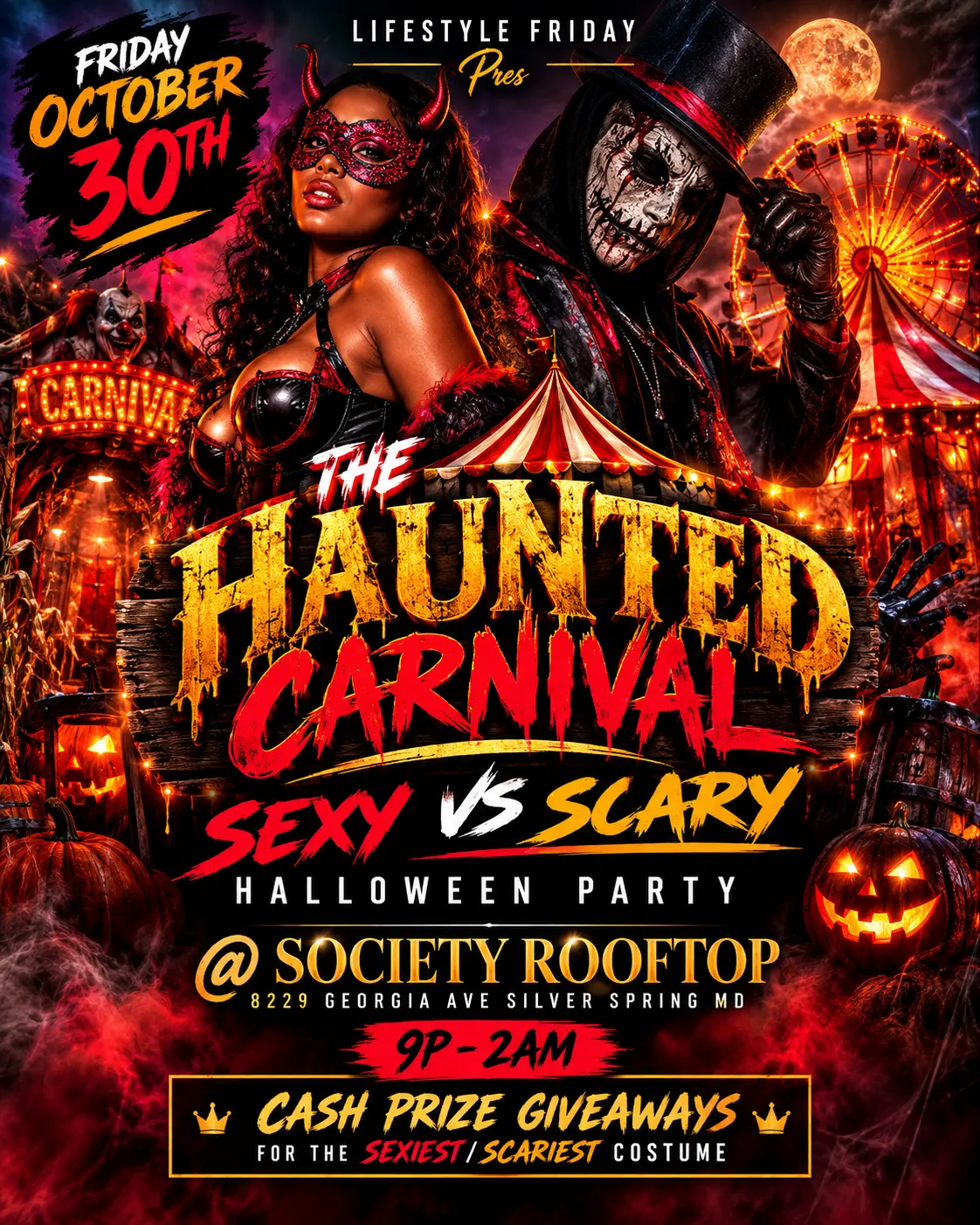The Haunted Carnival Sexy Vs Scary Halloween Party