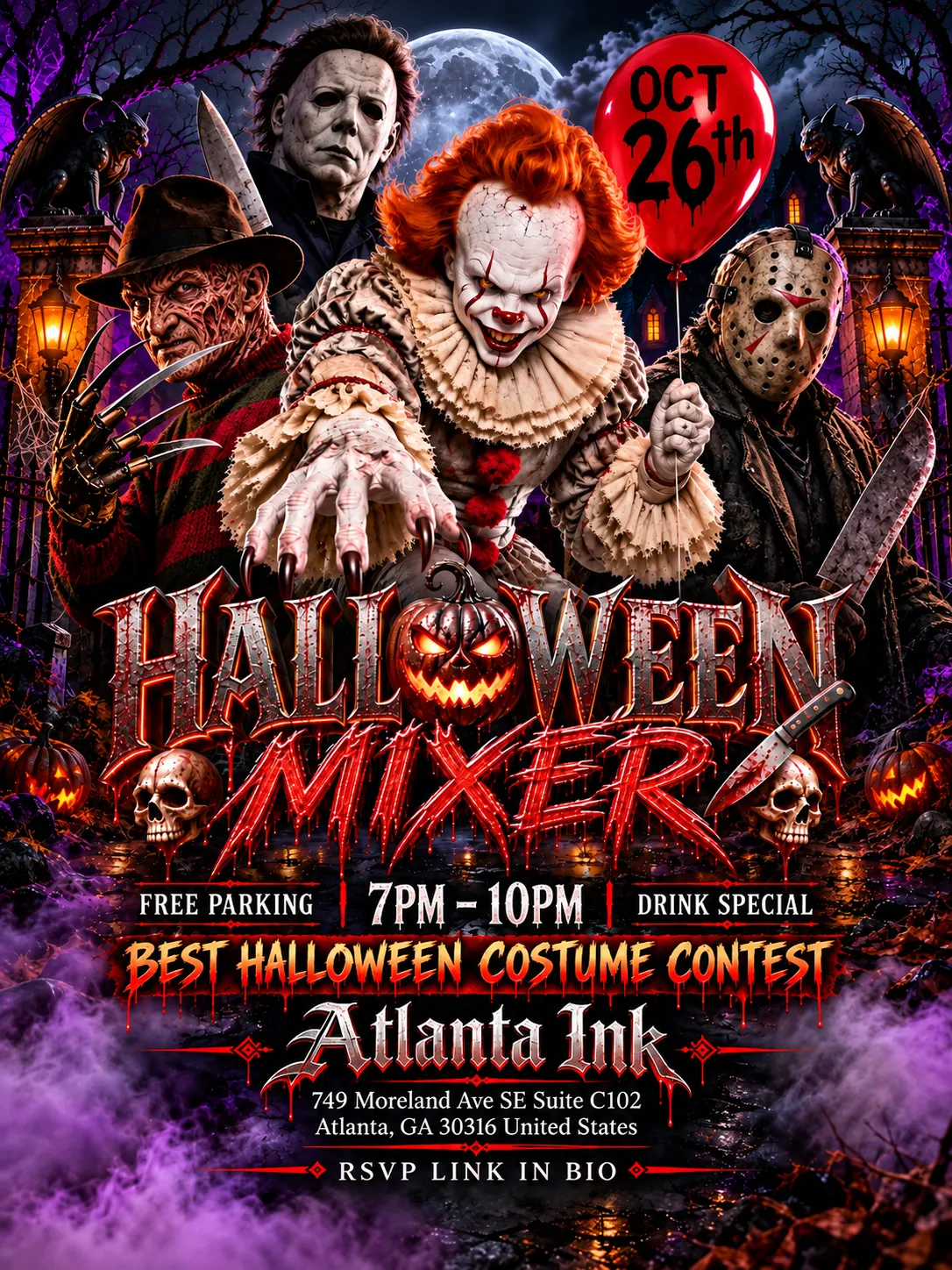 HALLOWEEN MIXER-ATLANTA INK